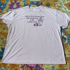 Pink and Purple Graphic Tee Unisex Size Large